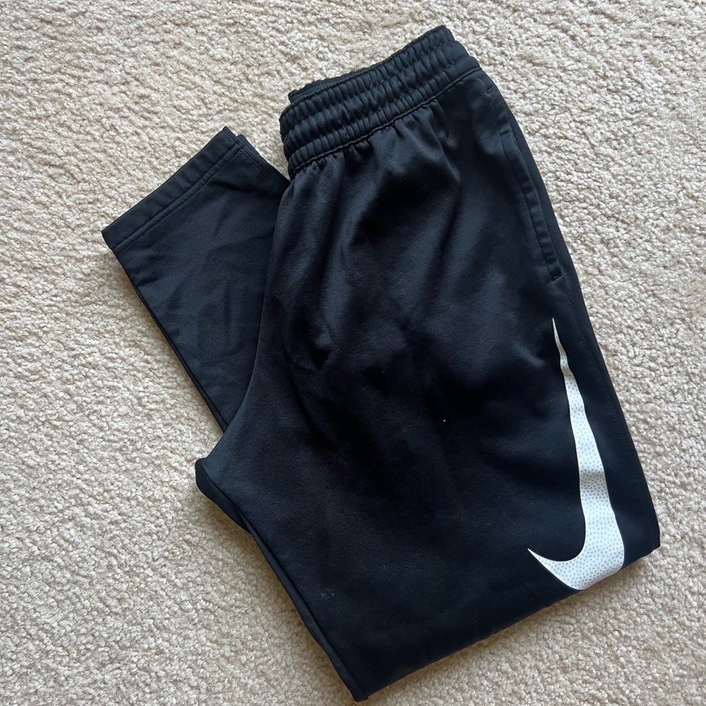 Men’s Large Nike Black Dri-fit Sweatpants Athletic Wear